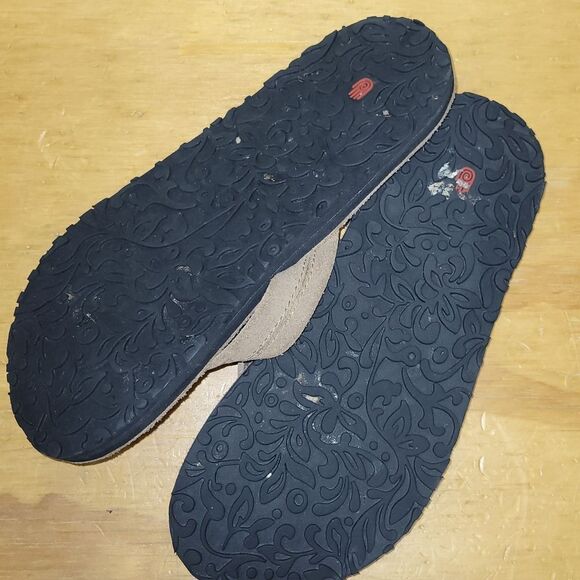 Teva Mush suede flip flops sandals Old Town Brown  sz 9 6149 - Picture 6 of 7